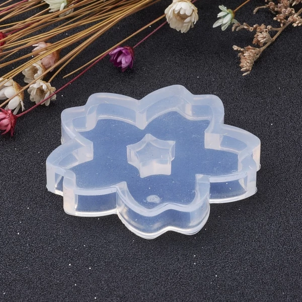 Szilikon virág alakú öntőforma műgyanta öntéshez