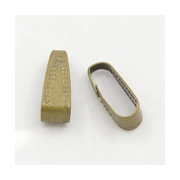 10db bronz színű medáltartó (10x4mm)