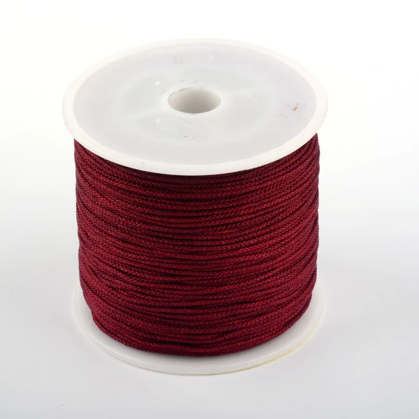 Bordó színű microcord zsinór (1mm) /5méter