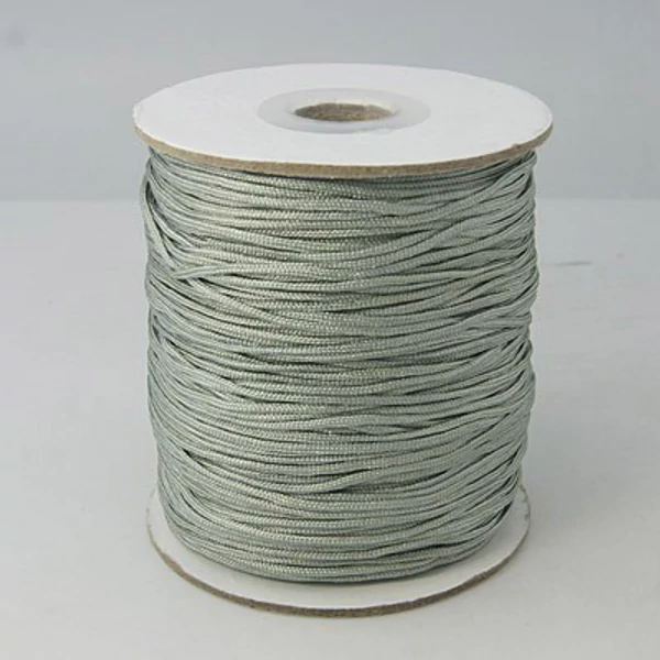 Szürke színű microcord zsinór (1mm) /5 méter