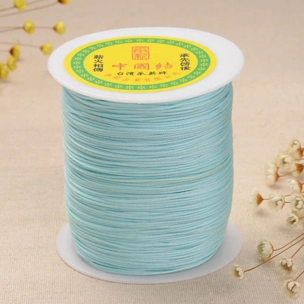Menta színű microcord zsinór (1mm) /5 méter