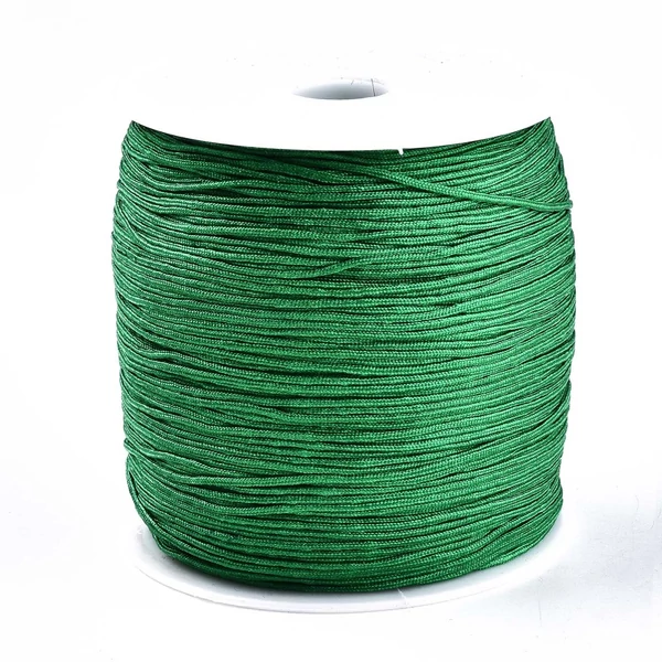Fűzöld színű microcord zsinór (1mm) /90 méter