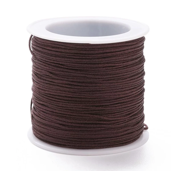 Barna színű microcord zsinór (1mm) /10 méter