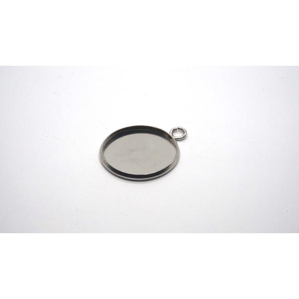 Nemesacél medálalap (8mm)/4db