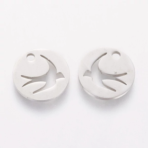 Nemesacél madár fityegő