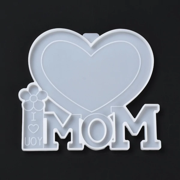 Anyák napi mom képkeret szilikon öntőforma műgyanta öntéshez