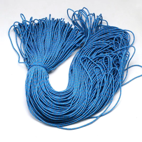 Csíkos közép kék paracord zsinór (2mm)