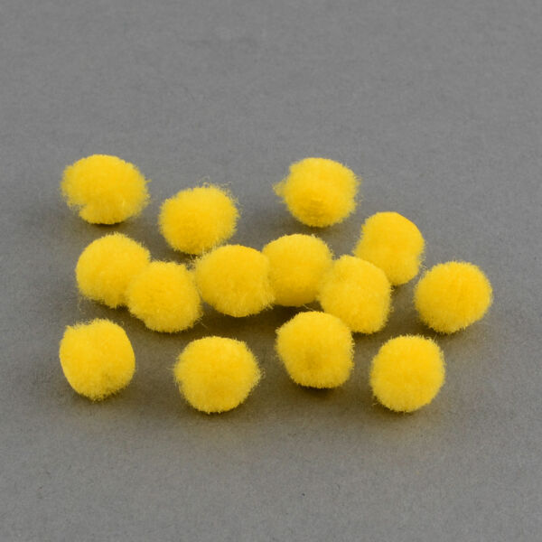 10db sárga pompom (10mm)