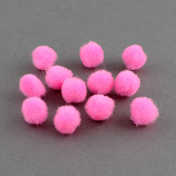 10db rózsaszín pompom (10mm)