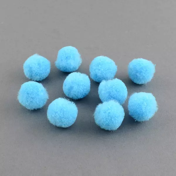 10db világos kék pompom (20mm)