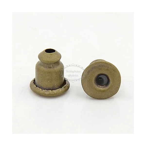 10db Antikolt bronz színű fülbevalóvég