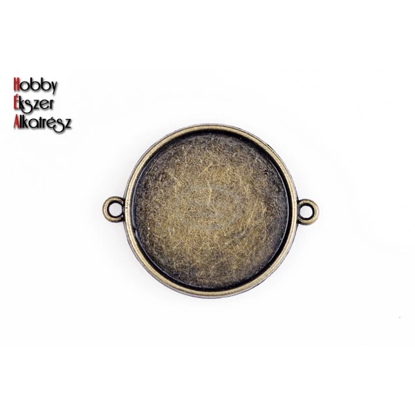 Antikolt bronz színű kapcsolóelem (16mm)/2db