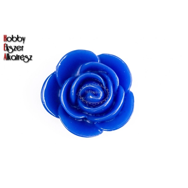 5db Sötét kék színű műgyanta virág (20mm)