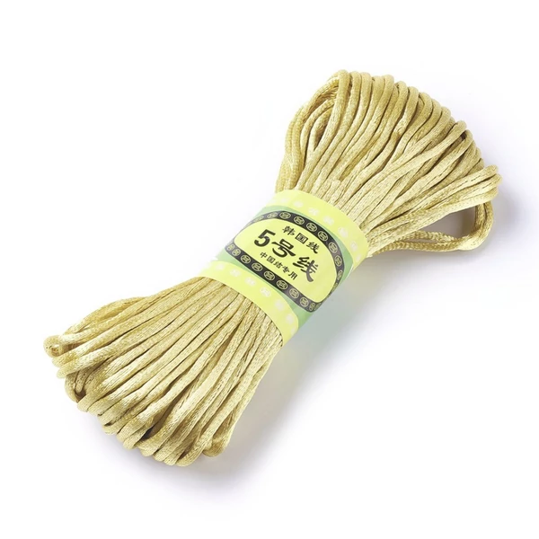 Khaki selyem zsinór (2,5mm) 