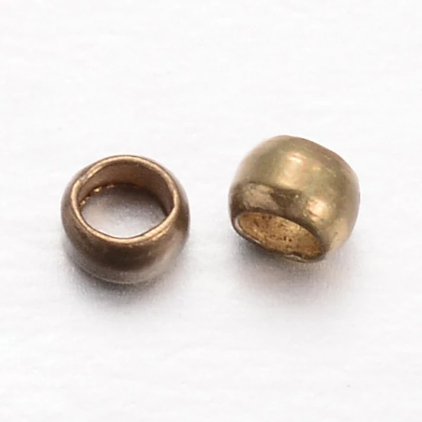 100db antikolt bronz színű stopper (2mm)