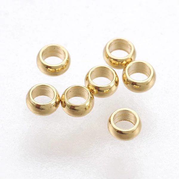 100db arany színű nemesacél stopper (2mm)