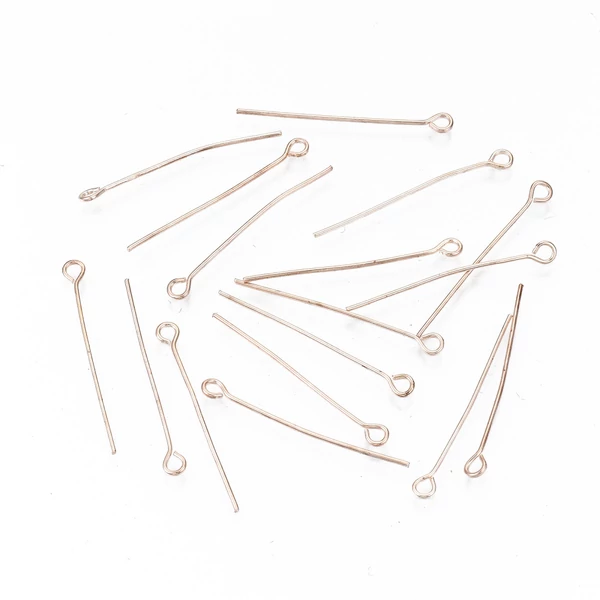 10db rozé arany színű szemes szerelőpálca (30mm)