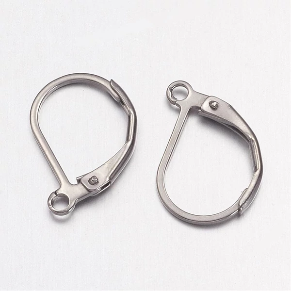 10pár Antikolt ezüst színű nyitható kapcsos fülbevalóalap