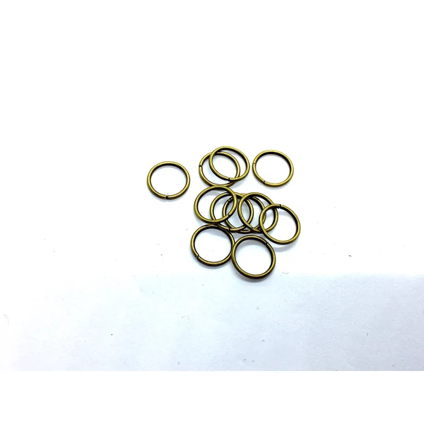 500db antikolt bronz színű szimpla vastag szerelőkarika (10mm)