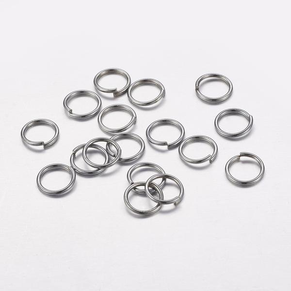 50db Ezüst színű szimpla szerelőkarika (6mm)
