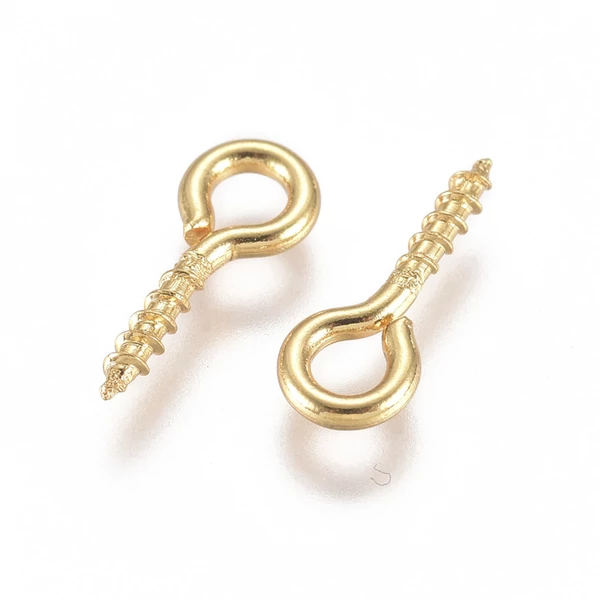 10db Nemesacél arany szemes  menetes szerelőpálca (10x4mm)