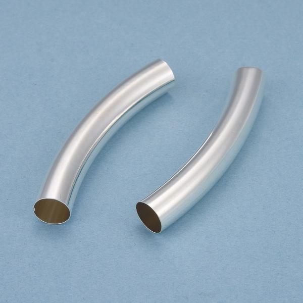 Ezüstözött hajlított üreges cső (58x8mm)
