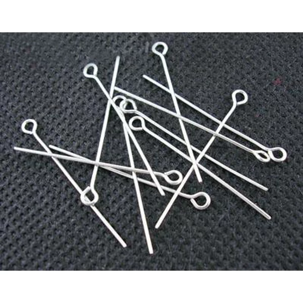 50db Antikolt ezüst színű szemes szerelőpálca (18mm)