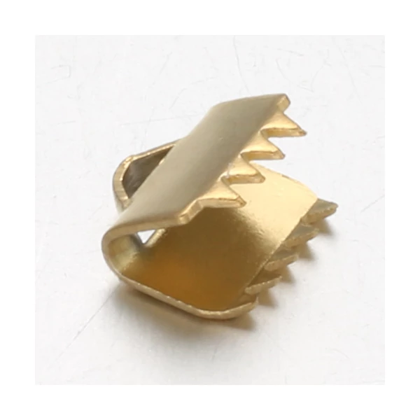 2db Arany színű nemesacél szalagvégzáró (6mm)