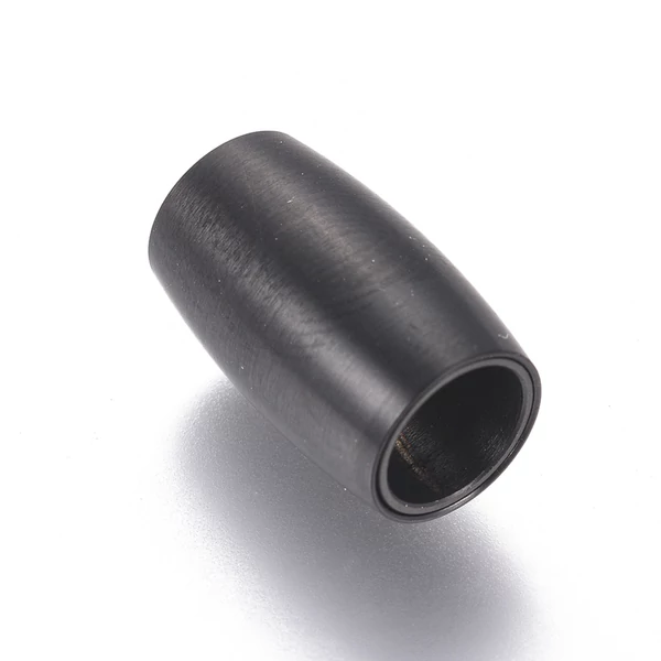 Nemesacél gunmetál végzáró mágneskapoccsal (15x9mm)