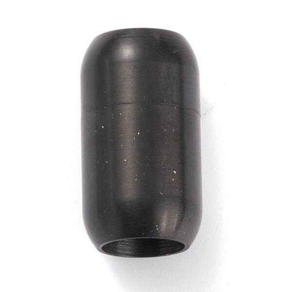 Nemesacél gunmetál végzáró mágneskapoccsal (21x12mm)