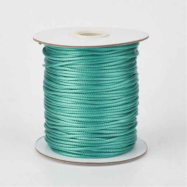Türkizzöld színű viaszolt szál (2mm)