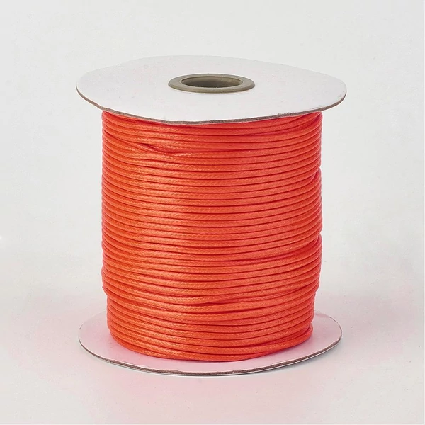 Narancssárga színű viaszolt szál (2mm) /5 méter