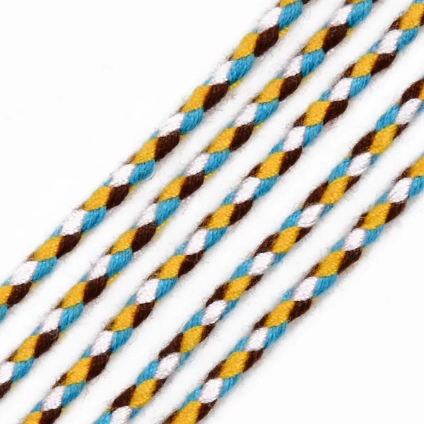 Színes poliészter fonott zsinór (2mm)