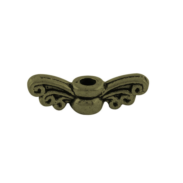 Antikolt bronz színű angyalszárny köztes (4x14mm)