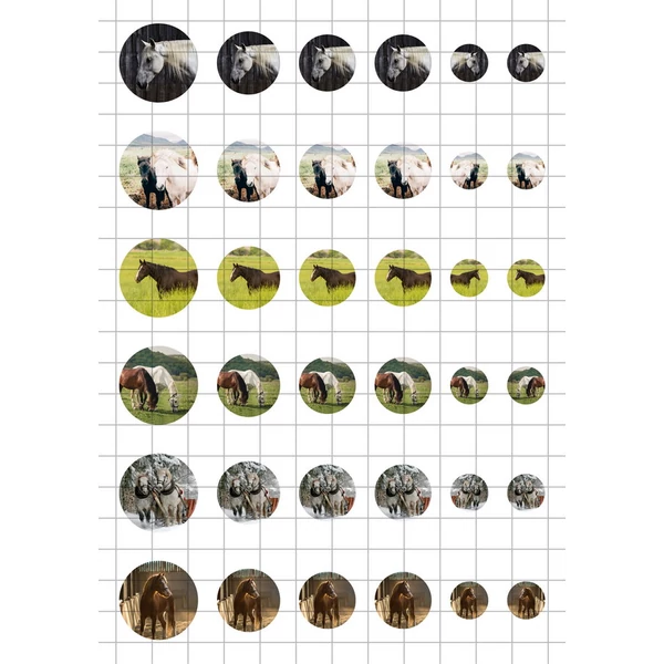 Lovak-3 Üveglencsés ékszerpapír több méret A5