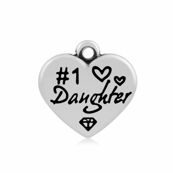316-os Daughter (lányom) szív fityegő