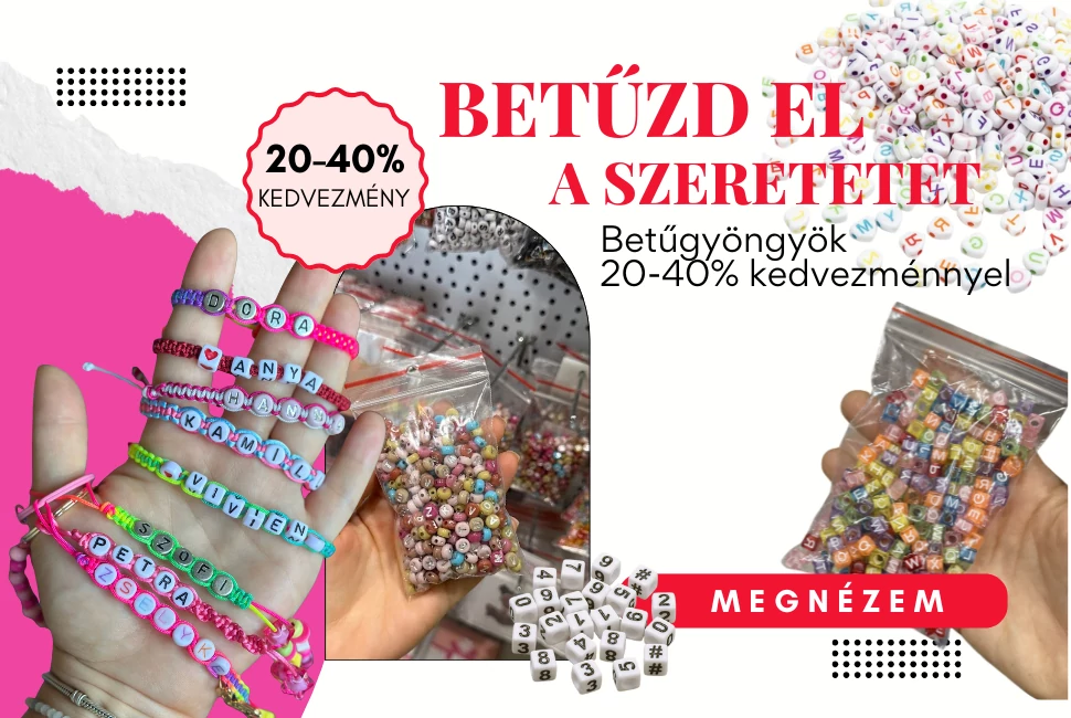 Betűgyöngy 20-40%