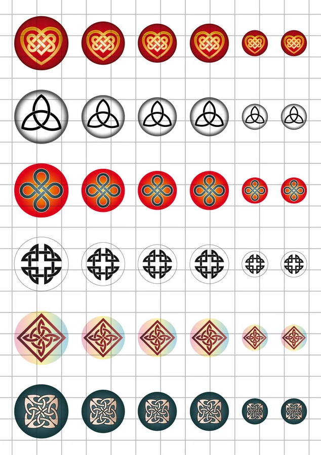 Kelta-1 Üveglencsés ékszerpapír több méret A5