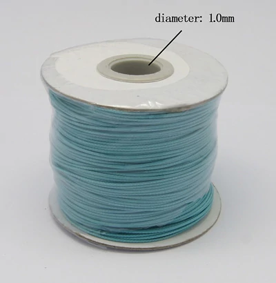Égkék színű viaszolt szál (1mm) /10 méter