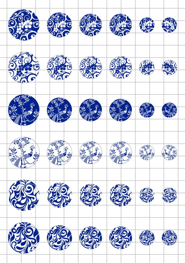 Kékfestős-1 Üveglencsés ékszerpapír több méret A5