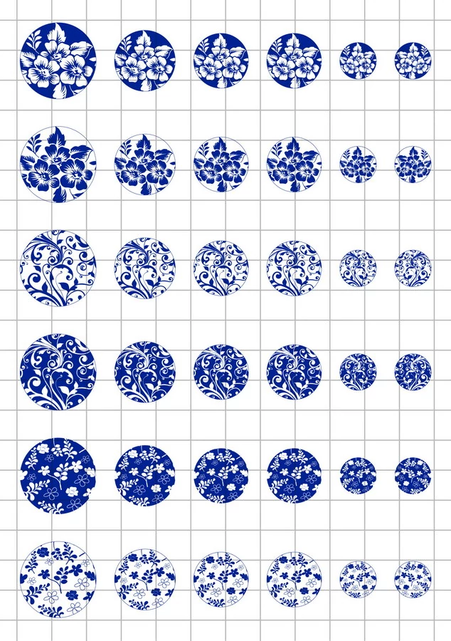 Kékfestős-4 Üveglencsés ékszerpapír több méret A5