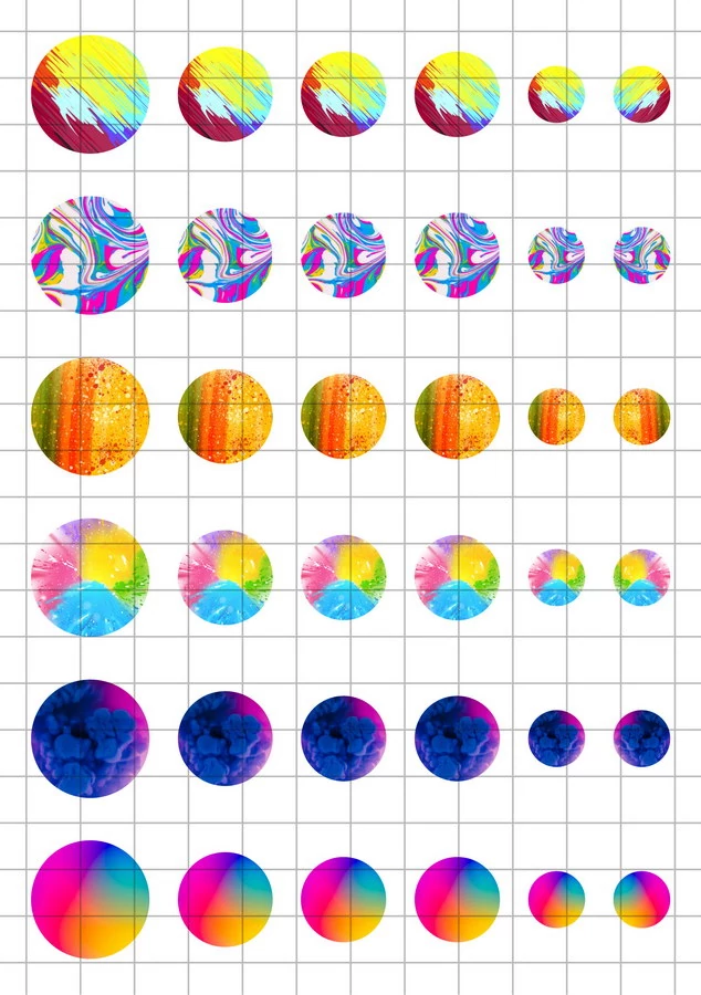 Szinkavalkad-1 Üveglencsés ékszerpapír több méret A5