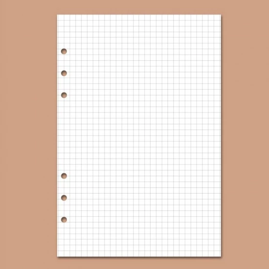 Noteszhez kockás lefűzhető papír (17,1x9,4cm)