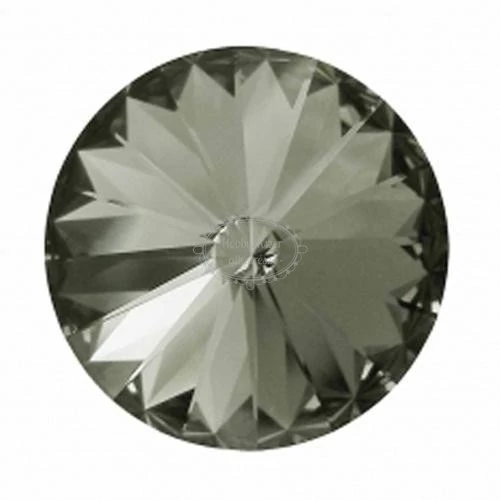 Swarovski rivoli crystal silver night (18mm)